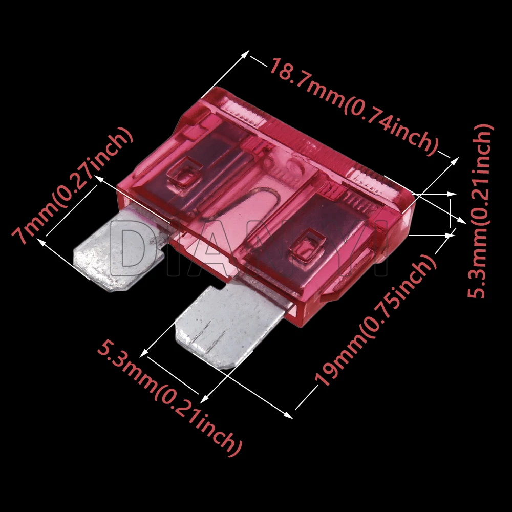 1 Set 4 Way AC Assembly Auto Fuse Holder with Terminal Middle Medium Fuse Box White Lighter Frontal for Standard Fuses