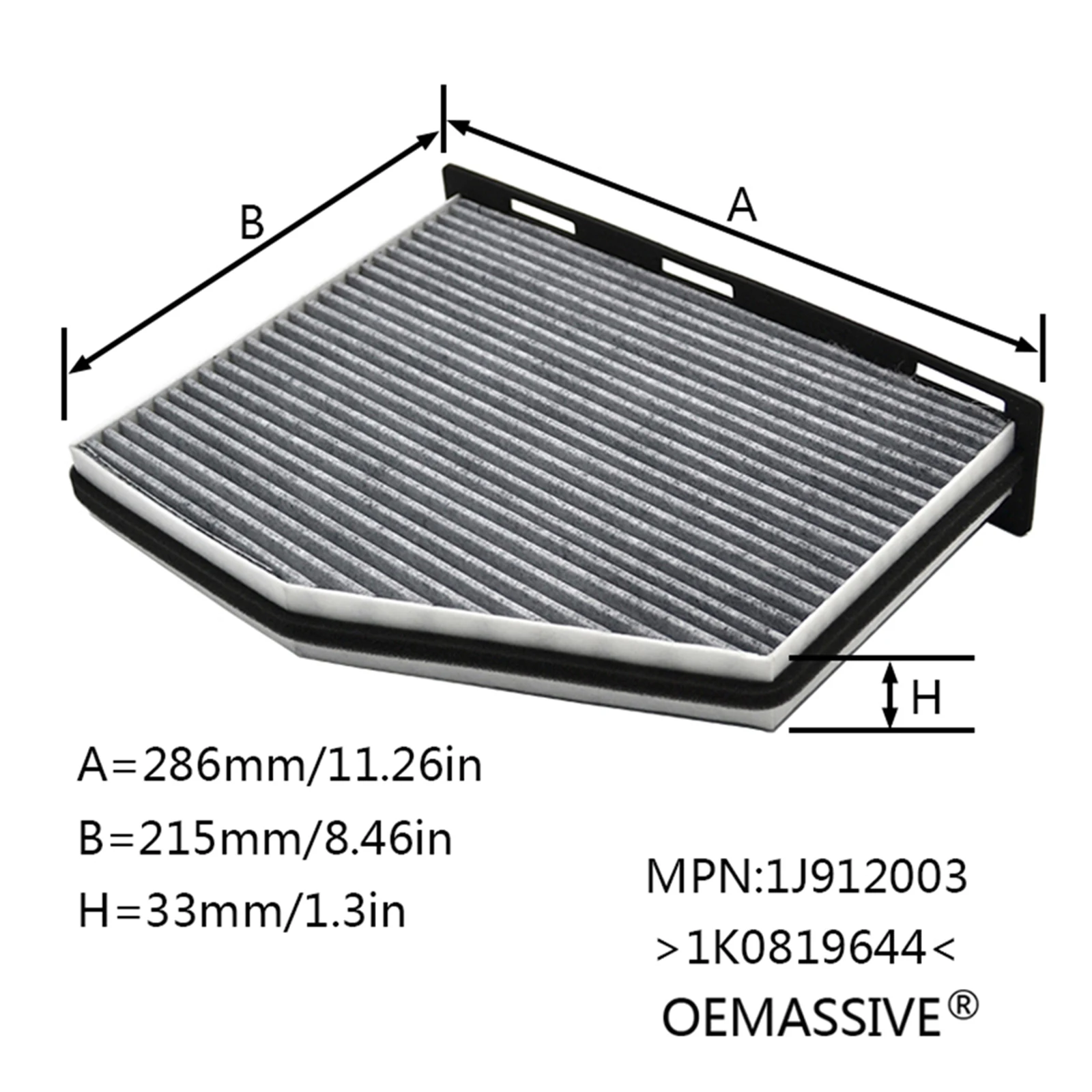 1K0129620D 1K0819644A Combo Set Engine Cabin Pollen Air Filter For VW Golf Passat Eos CC Caddy Tiguan Jetta Skoda Octavia Superb