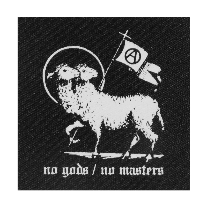 No Gods No Masters Print Patch, Tactical Morale Badge