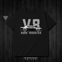 2025 New Dodge Challenger SRT Demon V8 T-Shirt Men Women Short Sleeve Breathable Motorcycle Racing Tee Streetwear