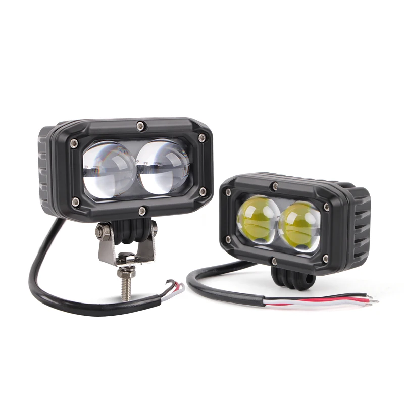 A36 Led Work Light Fog Light two-color 3000K 6000K auxiliary light for SUV ATV Motorcycle Daytime Running Light 12V 80V