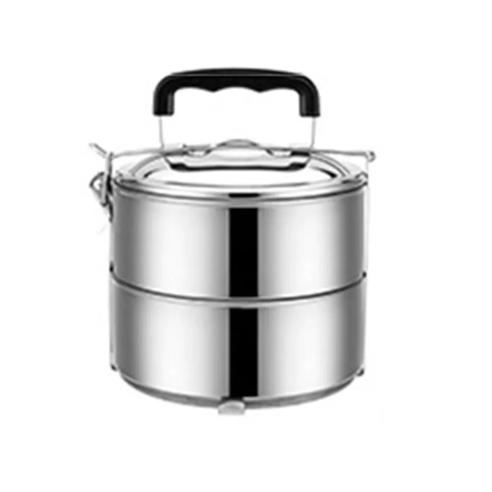 High Quality Portable Lunch Box Heatable Leakproof Lunch Container Stackable 2/3/4/5 Layers Stainless Steel Pot