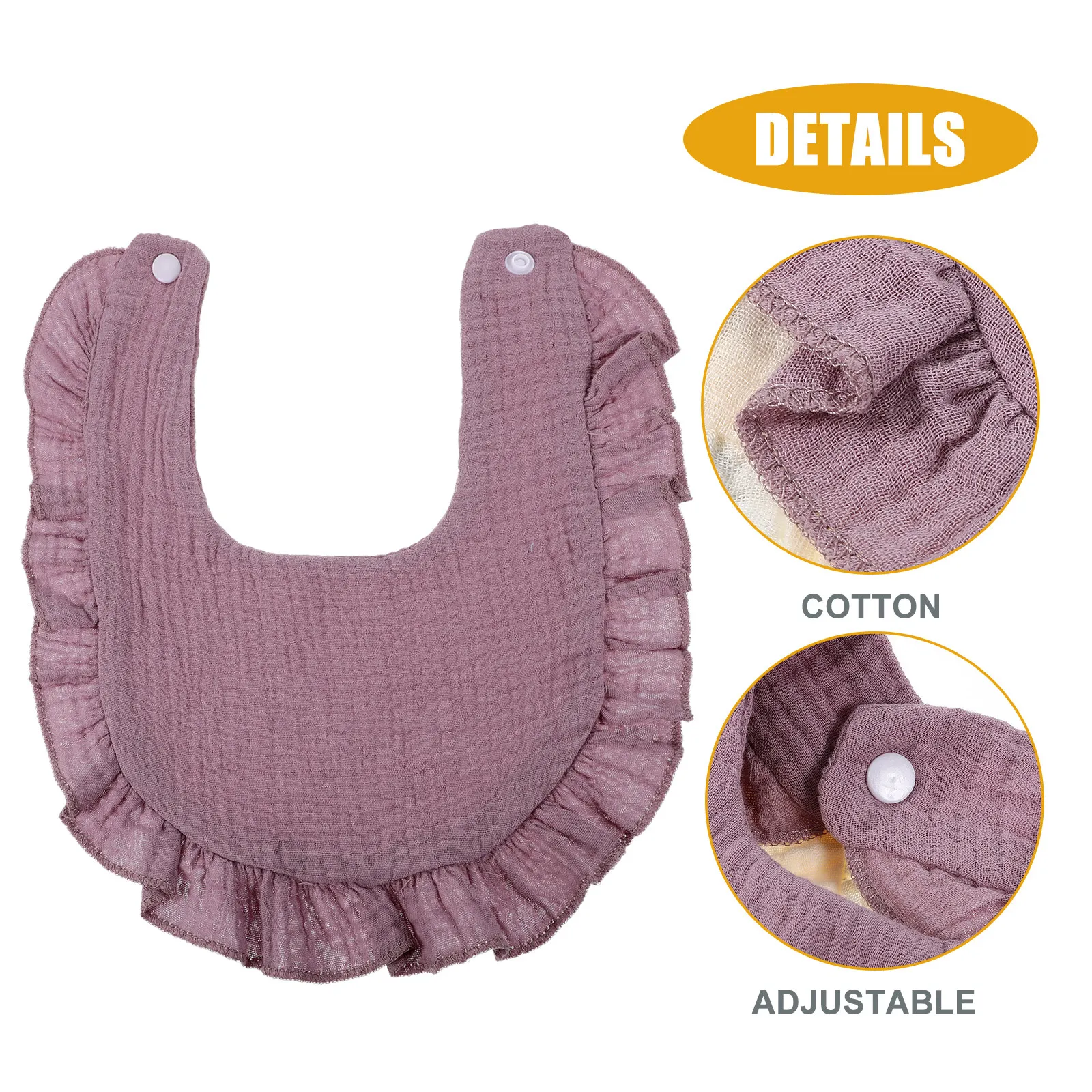 

3Pcs Cotton Baby Bibs Drooling Bibs for Infant Toddler Feeding Teething Eating Lightweight Breathable Skin-Friendly Cute Design