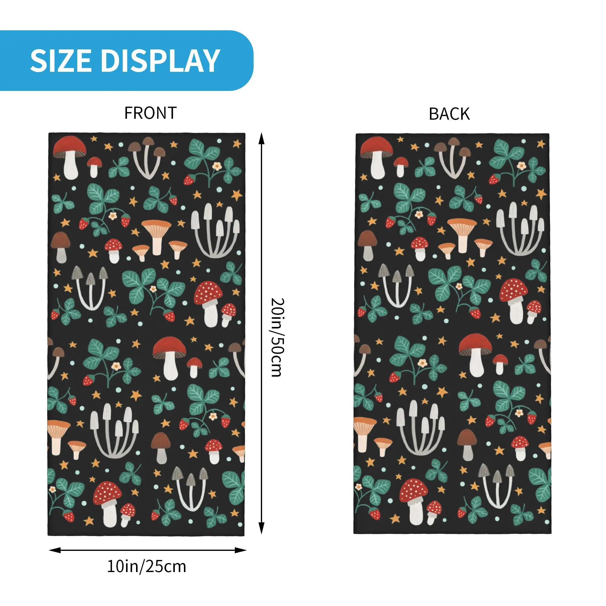 Magisch bos Bandana Neck Gaiter Gedrukt Wrap Sjaal Multi-use Bivakmuts Hardlopen Unisex Volwassen Winter