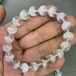 Natural White Copper Super Seven Quartz Bracelet Handmade Fortune Energy Gemstone Mineral Woman Amulet Jewelry Gift 1PCS