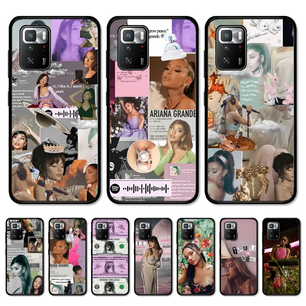 A-Ariana G-Grandes Phone Case For Redmi 5 6 7 8 9 10 plus pro 6 7 8 9 A GO K20 K30 K40 pro plus F3 Fundas