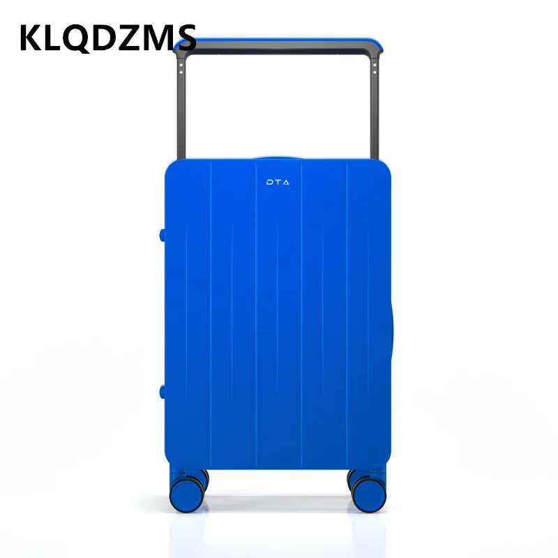 KLQDZMS ABS + PC bagasi 20 "22" wanita Boarding Case 24 "26 pria kapasitas besar troli Case perjalanan esensial kabin koper