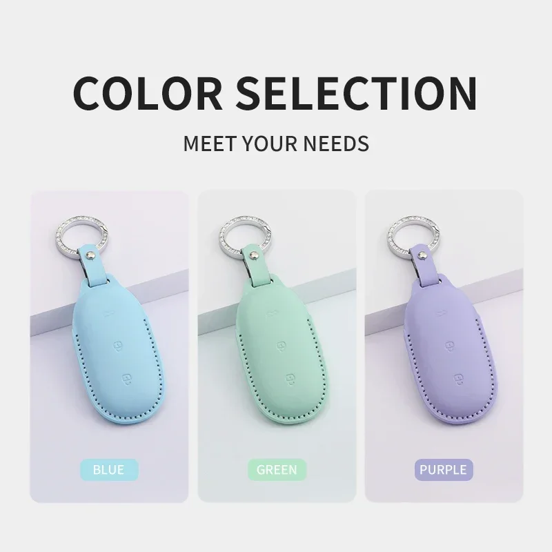 

Car Key Case Cover Fob for LEADING IDEAL Lixiang L6 L7 L8 L9 ONE 2022 2023 2024 Li Auto Key Case Shell PU Keychian Accessories