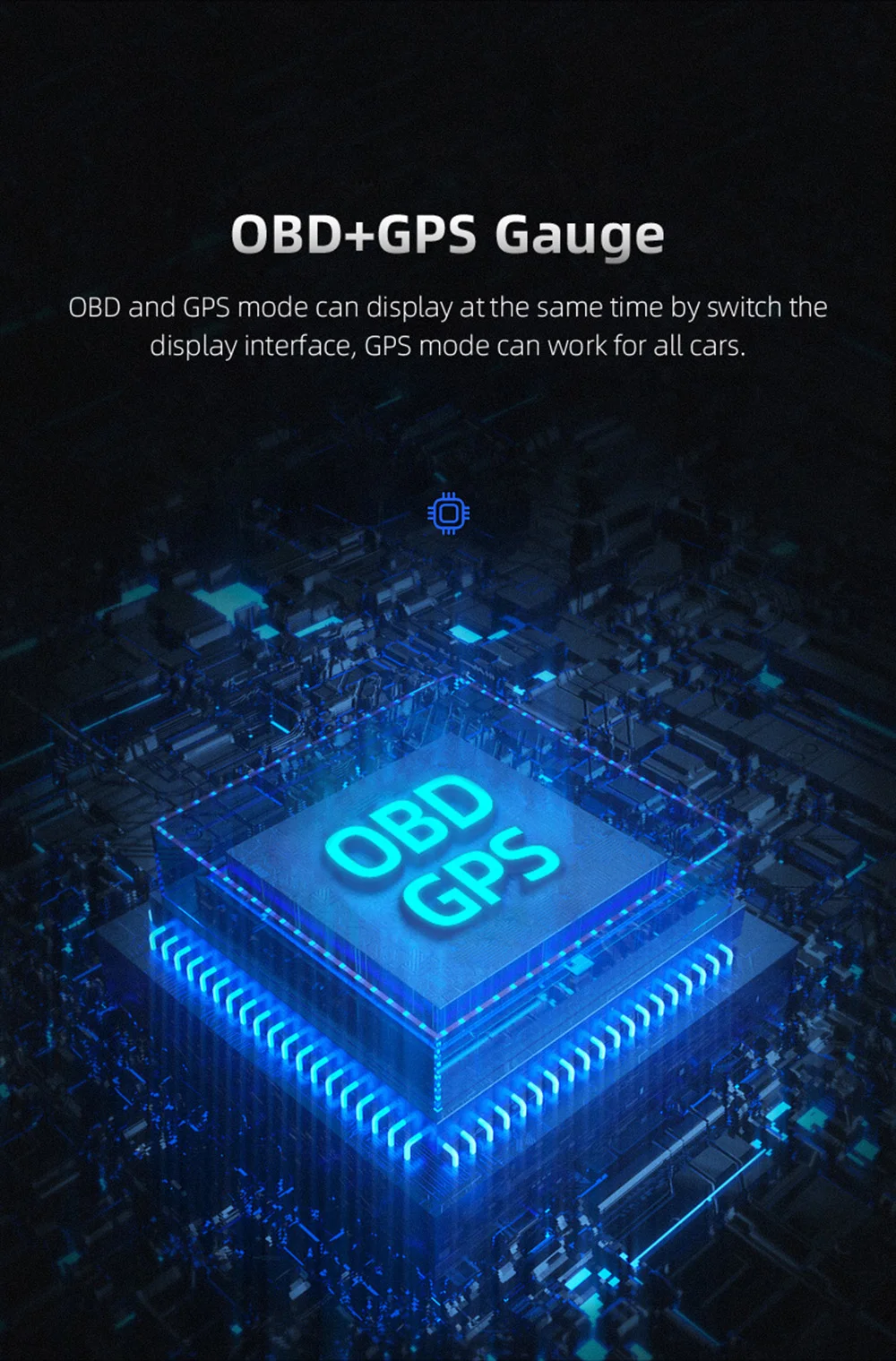 OBD2+GPS HUD P8 Speedometer On-board Computer Head Up Display Car Tachometer RPM Turbo BOOST Oil Pressure RPM Water Temp