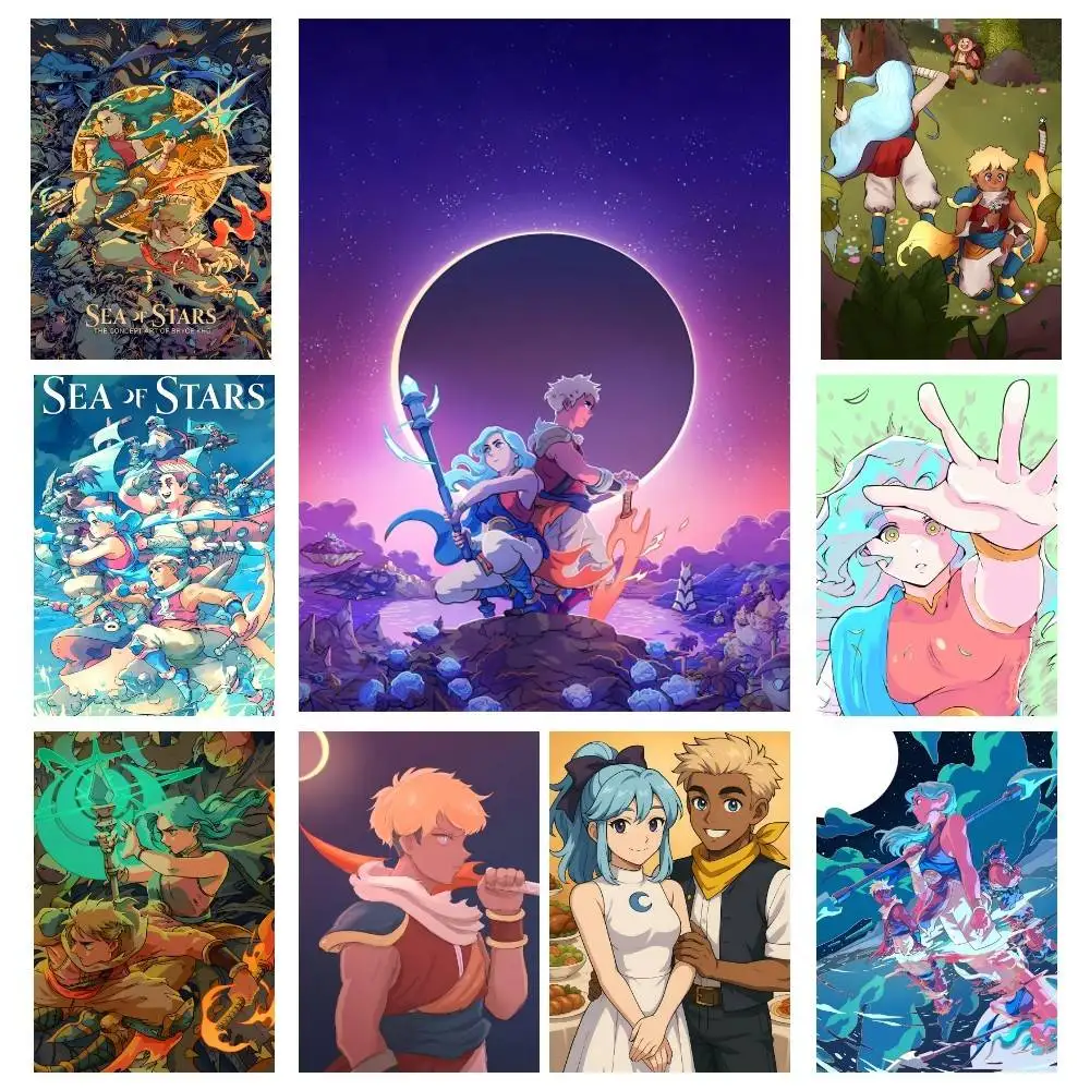 Anime Game S-Sea of Stars Manga Posters High Quality Self-adhesive Wall Art Decorations Color Prints Sticky