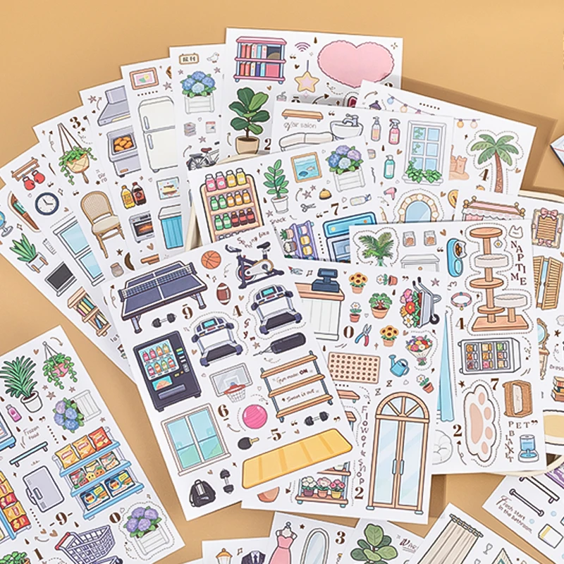 

Книга наклеек «Уютный образ жизни», многофункциональные наклейки для декора дома для любителей рукоделия, идеальный подарок