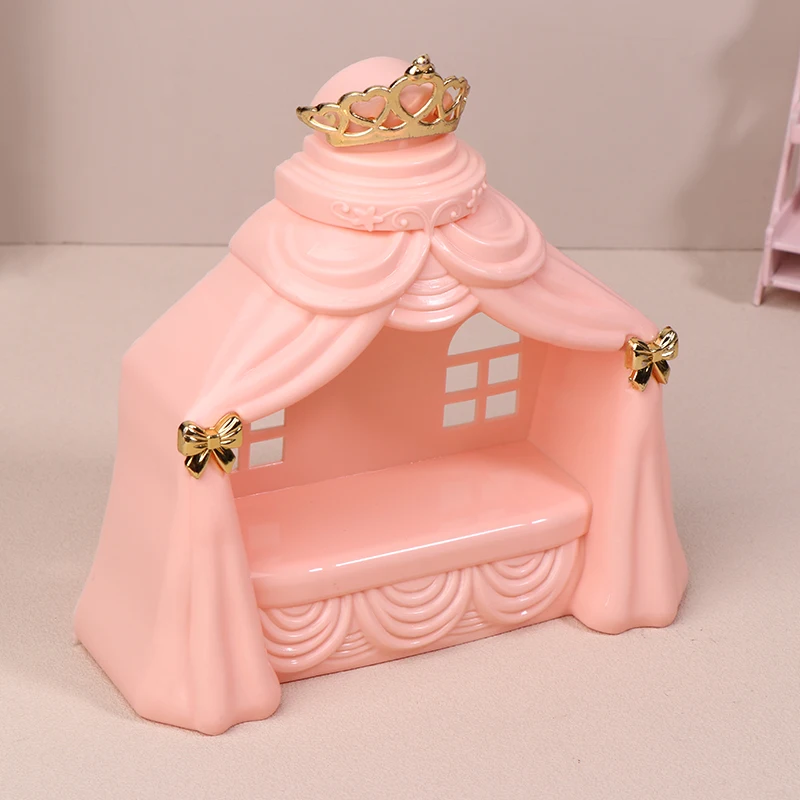 1:12 casa de bonecas mini cama de princesa modelo casa de bonecas quarto móveis decoração casa de bonecas acessórios fingir jogar brinquedos