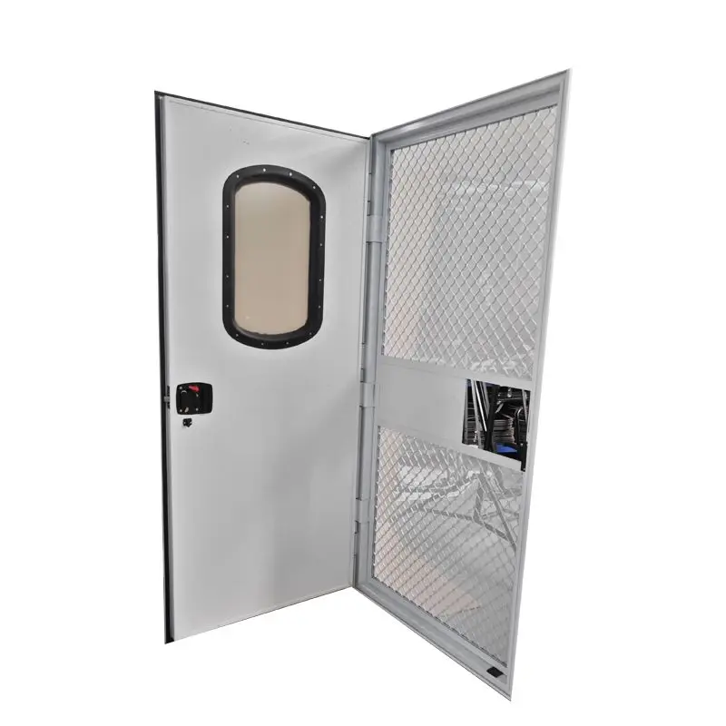 622x1690mm  RV Door with Aluminum Frame and Sandwich Panel Including Inner Anti-Insect Door Custom Sizes