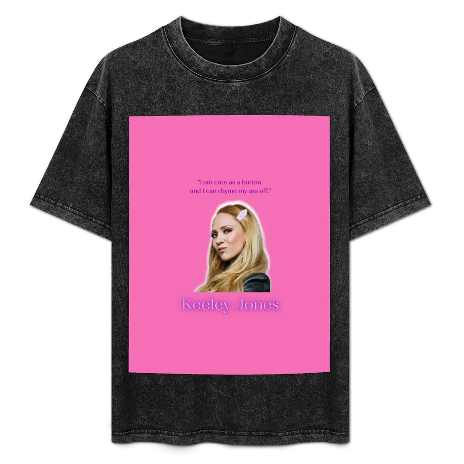 Camiseta con estampado del personaje de Keeley Jones, camisa de manga corta lisa para uso diario
