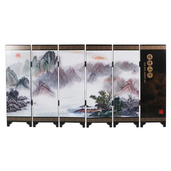 작은 스크린 중국 패널 방 칸막이, 사생활 보호, 전통적인 집 장식, 나무 장식, 접이식 칸막이 벽