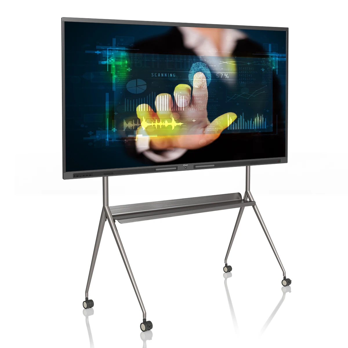 

75 Inch Lcd Display Interactive Touch Screen Multi-touch Smart Board For Teaching 10 Point Ir Touch Panel Whiteboard