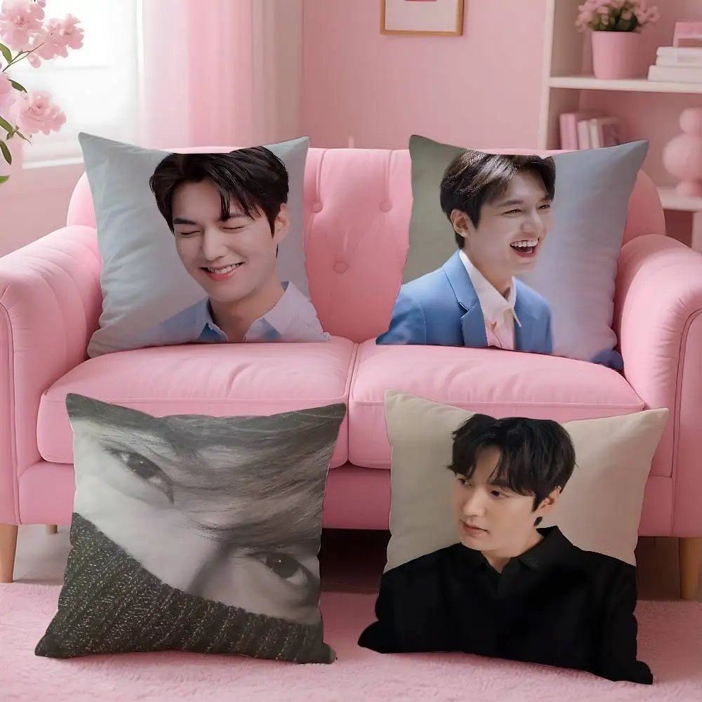 Kpop Lee Junho كيس وسادة مكافحة الغبار المخدة غير مرئية سستة حريري قصير أفخم غطاء وسادة أريكة #1