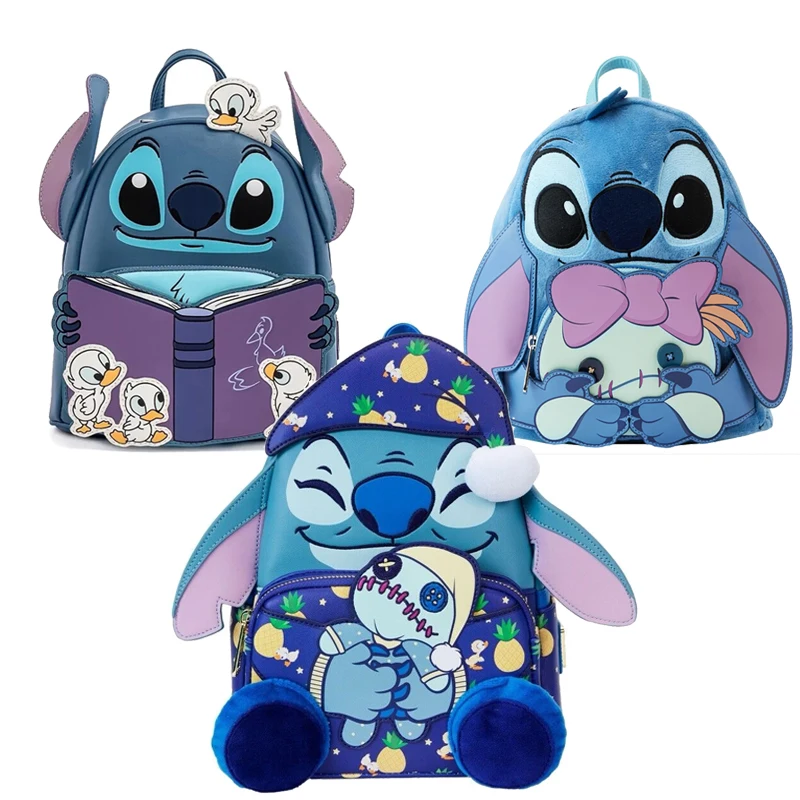 Loungefly Sleeping Time Stitch Crump Glow Dark Dreams Backpack Wallet