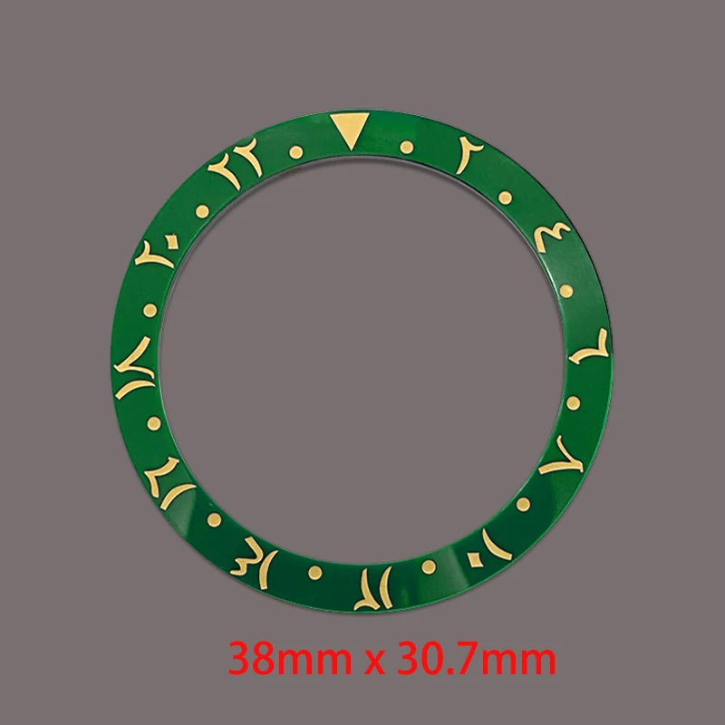 Изогнутое керамическое кольцо безеля для часов 38 мм подходит для SKX007 SRPD SUB, корпус NH35 NH36, механизм, кольцо безеля, ремонтные детали