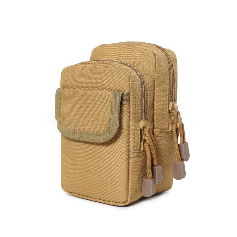 Multifuncional camuflagem tampa do telefone móvel, cinto de desgaste exterior, esportes fanny pack, andando, luz do telefone móvel, armazenamento de preservação, 7"