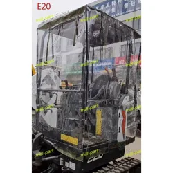 Mini Excavator Car Cover Warm Awning Thickened Pvc Windproof FitFor Bobcat E20