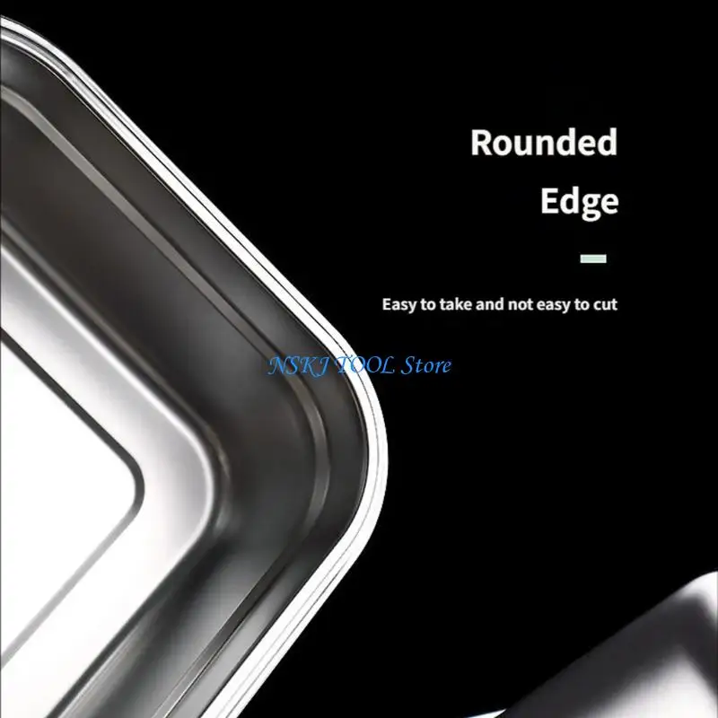 L8RC Premium Metal Ice Cream Tub With Secure Locking Lid Dishwasher Safe Dessert Container for Yogurts