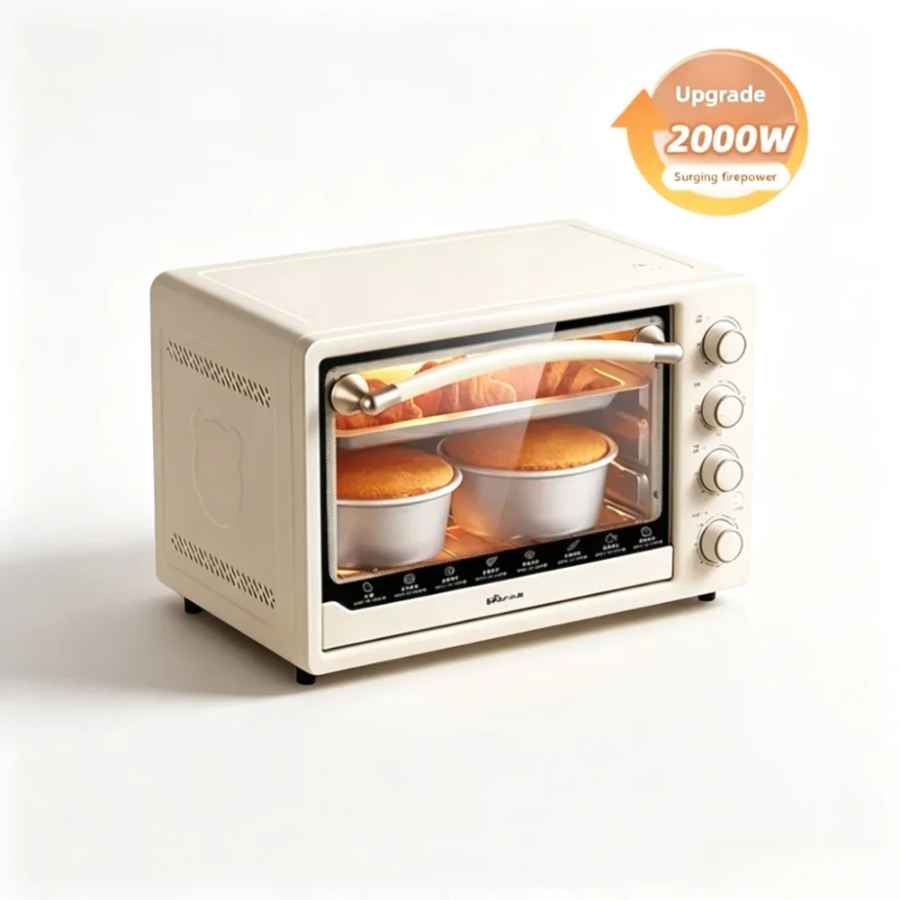 Bear 40L Large Capacity Electric Oven Multi‑function Home Kitchen Countertop Oven For Cake Baking Pastry Making  Pizza 220V