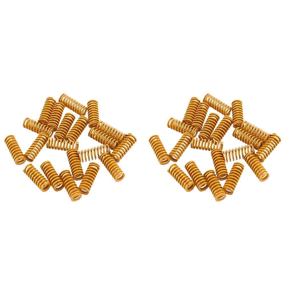 AS94-8Mm Od 20Mm Long Light Load Compression Mould Die Spring Yellow Compression Mould Die Spring For The Ender 3S Bed 40Pcs