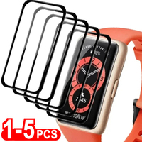 5pcs Soft Glass For Huawei Watch 8 band 7 Pro Smartwatch Screen Protector Protective Film For Huawei Honor Band 6 7 Cover Strap