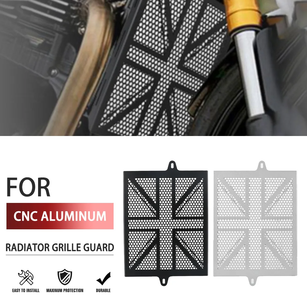 

For Scrambler 400 X Speed 400 2024-2025 Motorcycle Accessories Black Radiator Guard Protector Grille Cover Oil Cooler Guard