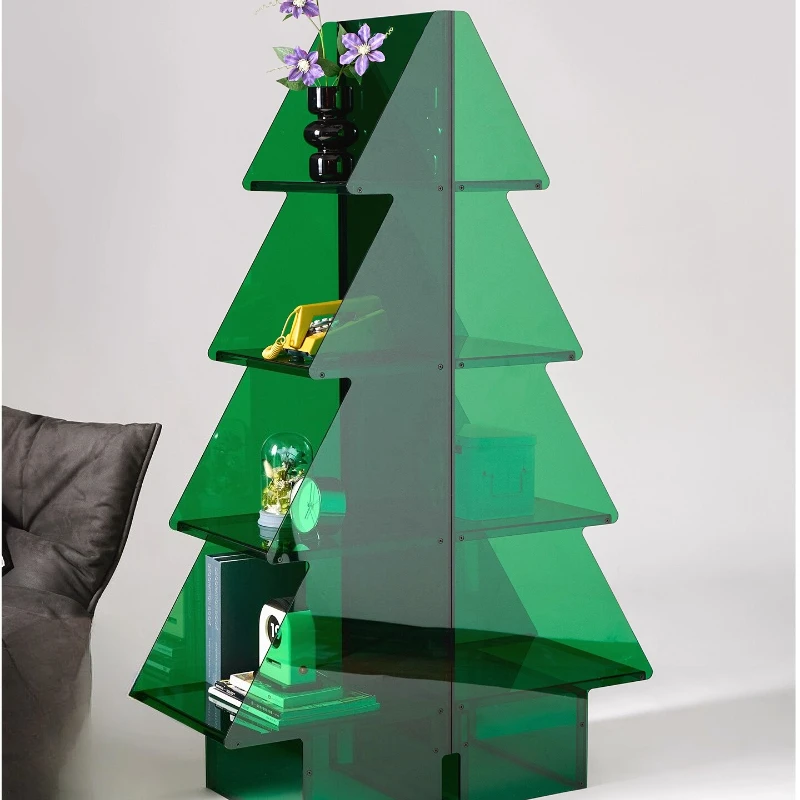 

Christmas tree shelf multi-layer storage rack floor-to-ceiling bedroom living room cedar bookshelf