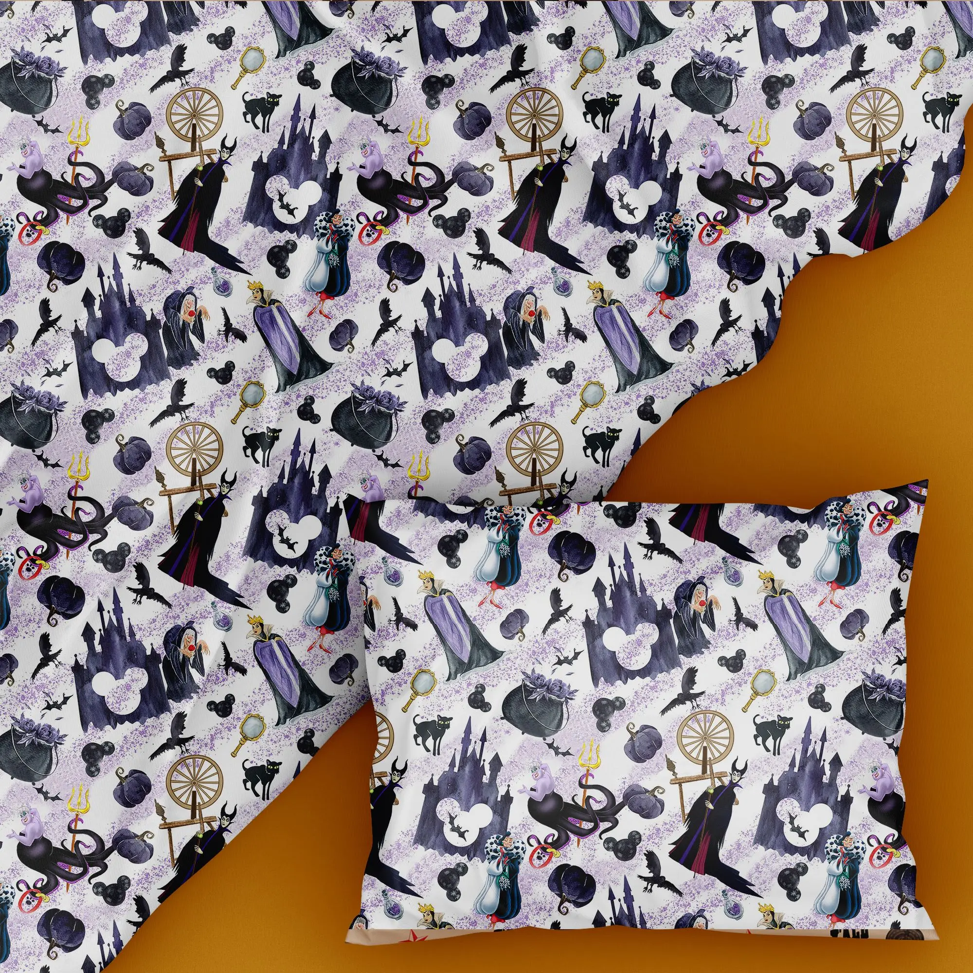 ديزني الأشرار 50*145 سنتيمتر خليط نسيج القطن والبوليستر لخياطة الأنسجة اللحف الأقمشة التطريز المواد DIY بها بنفسك اليدوية