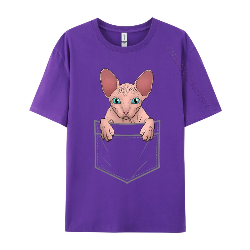 Cute Sphynx Cat Art For Hairless Cat Sphynx 2024 Newest Student Tshirts Design Classic Tops T Shirt Cotton Funny Tops Tees