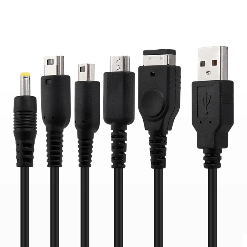 Universal Charging Adapter Cable for NDSL/WiiU/New 3DS XL 2DS DsiXL for NDS/GBASP/PSP1000 Charger Cord Wire