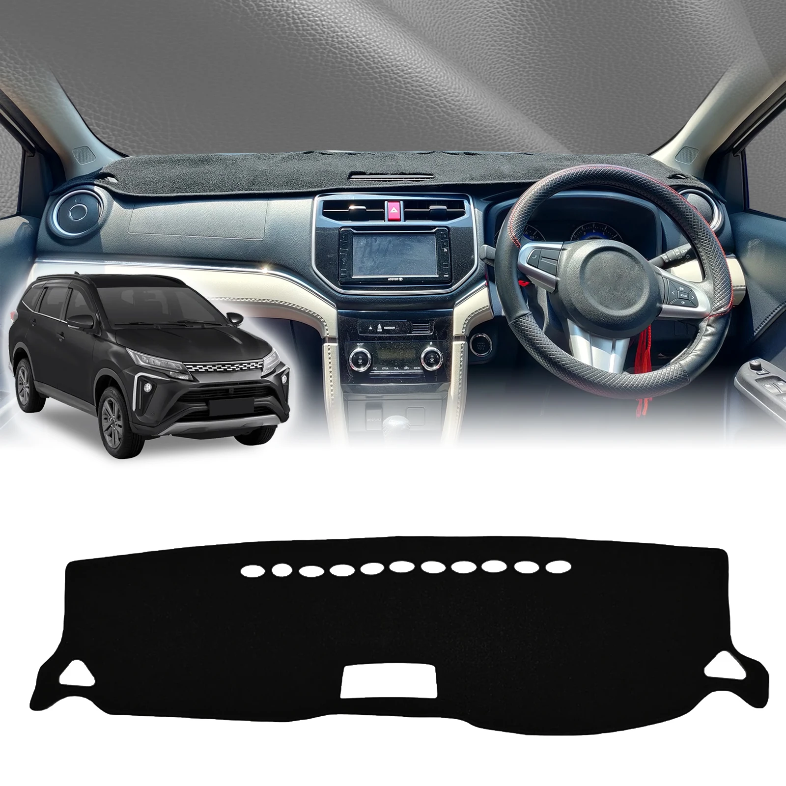 

for Toyota Rush Daihatsu Terios F800 2025-2016 2017 Car Dashboard Anti‑UV Sunshade Cover Non‑Slip Protective Mat Dash Pad Auto