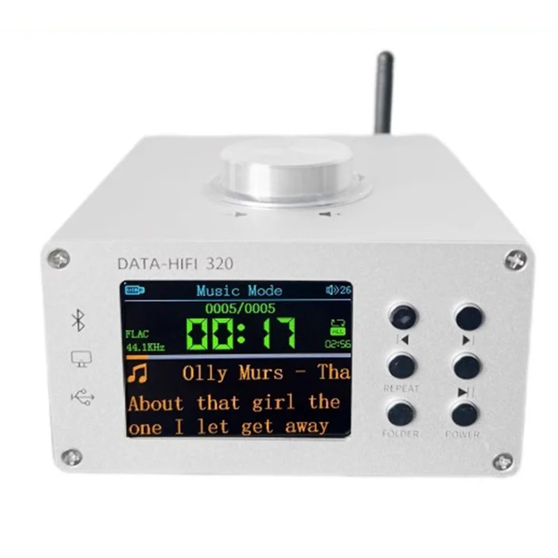 REPLA-NEW DATA-HIFI 320 بلوتوث مضخم الطاقة الرقمي 100 واط Hifi محلل شفرة سمعي الكمبيوتر كارت الصوت مضخم رقمي