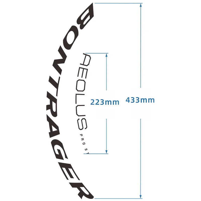 Mountain Bike Wheel Sticker for Bontrager Aeolus Pro 37 TLR Disc Brake MTB Road Bicycle Cycling Paint Protection Decal Free Ship