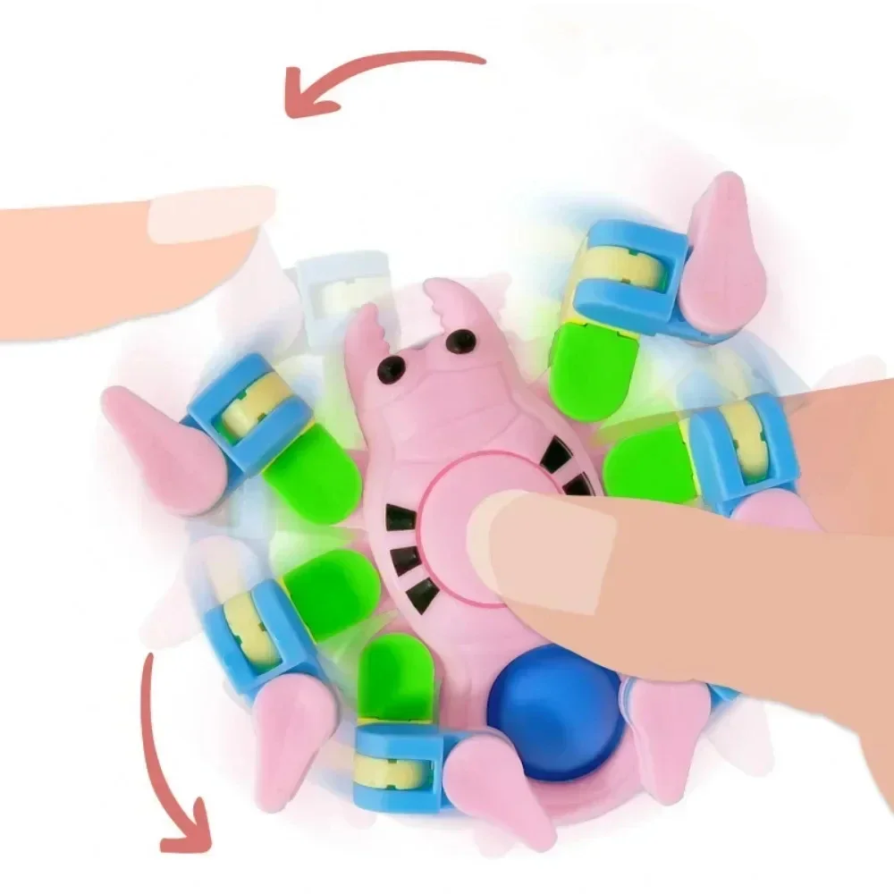 Juguete mecánico para niños, Spinner de pista loca transformable, juguetes interactivos para aliviar el estrés, regalo de cumpleaños para niños autistas