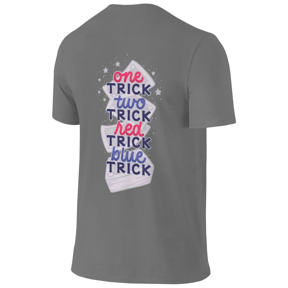 One Trick Two Trick Salt Style Reversible T-shirt Sweet Girl Girlish Feeling Solid Color Basic Tee