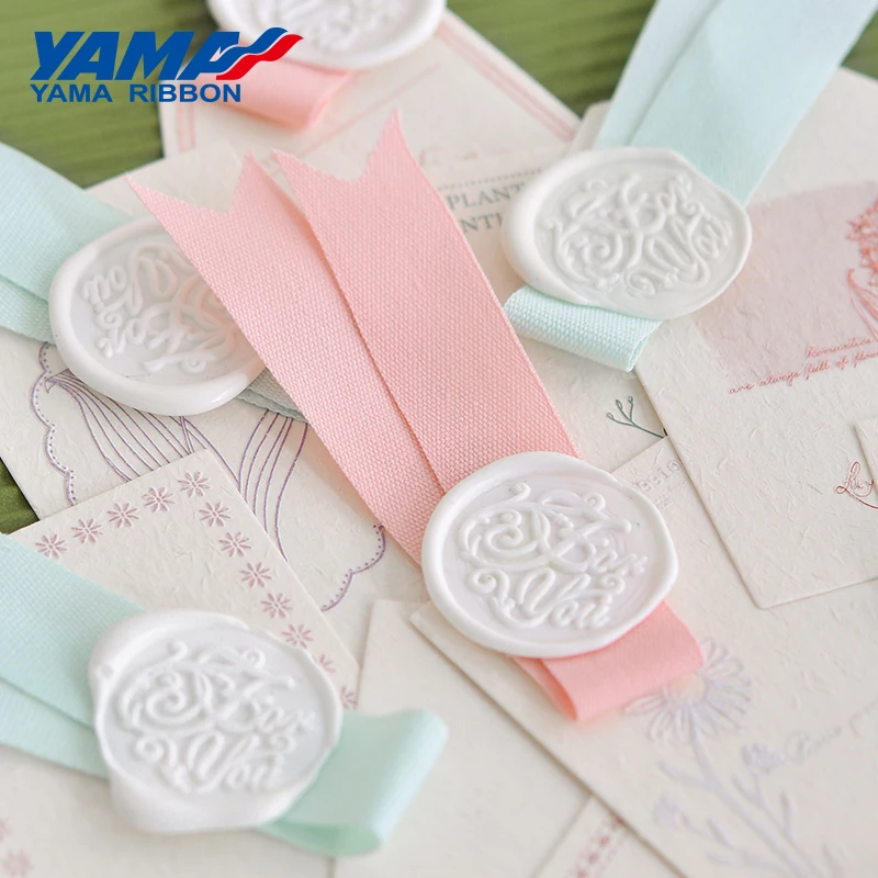 YAMA-Monochrome Cotton-Like Ribbon, DIY Craft, Wedding Decoration, 9mm, 16mm, 25mm, 38mm, 100Yards/Roll