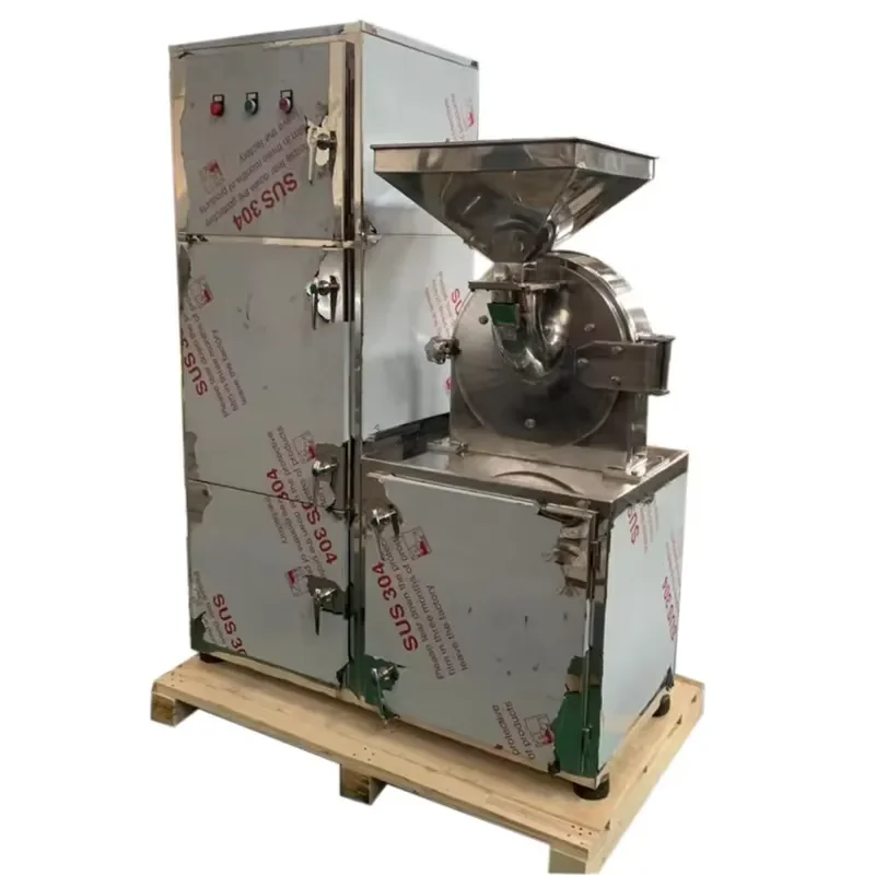 Dried Okra Grinder Grinding Machine Breadfruit Plantain Powder Pulverizer Kava Root Hammer Mill Seaweed Grinder Crushing