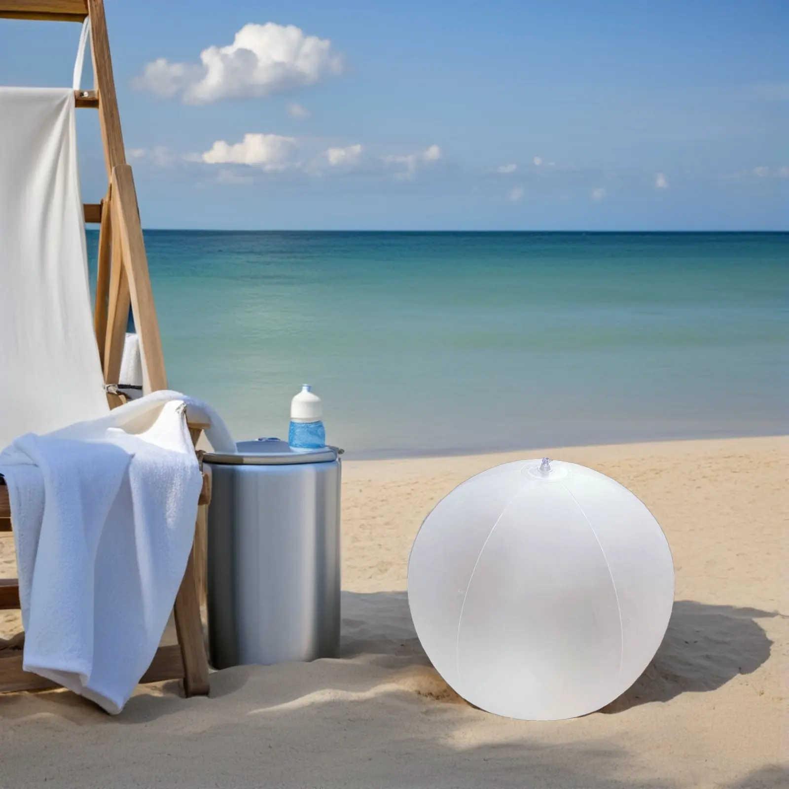 

6 PCS Hawaiian Tropical Party Decor Blow up Balls for Beach Summer Inflatable Kids Transparent