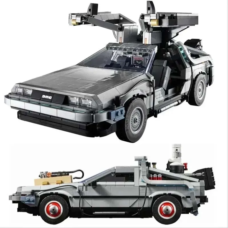 1872 pcs DeLorean Back to the Future Time DMC-12 10300 Machine Sport Car Building Blocks Fit Bricks Toys for Children Chritmas G