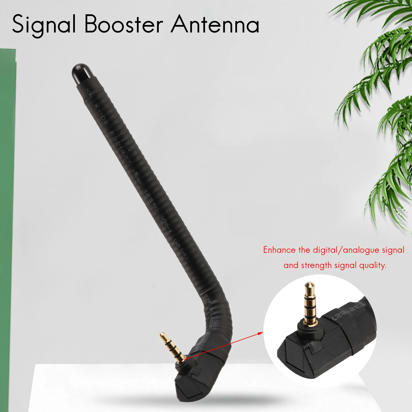 Signal Booster 3.5mm 6DBI Jack External Antenna For Mobile Cell Phone