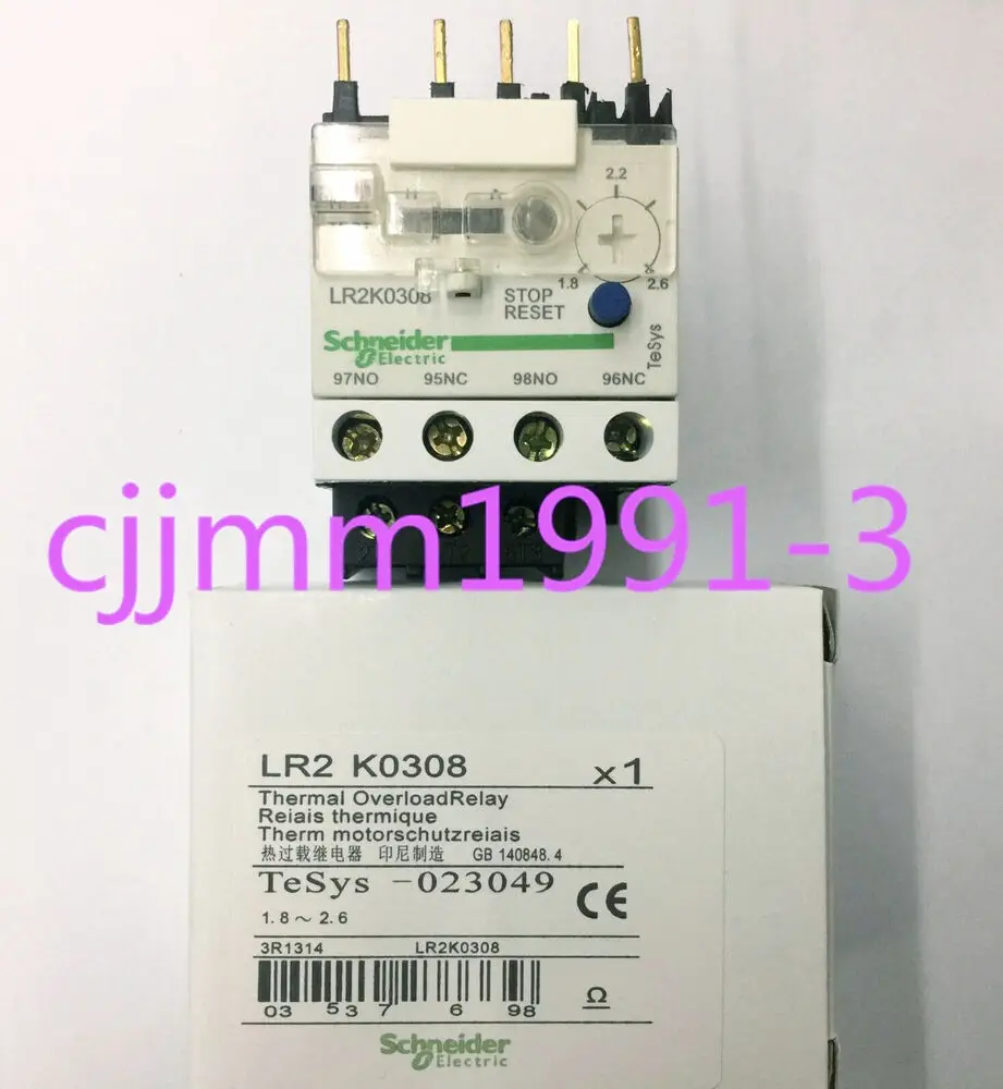 1 of NEW Thermal overload relay LR2K0308 1.8-2.6A #L1