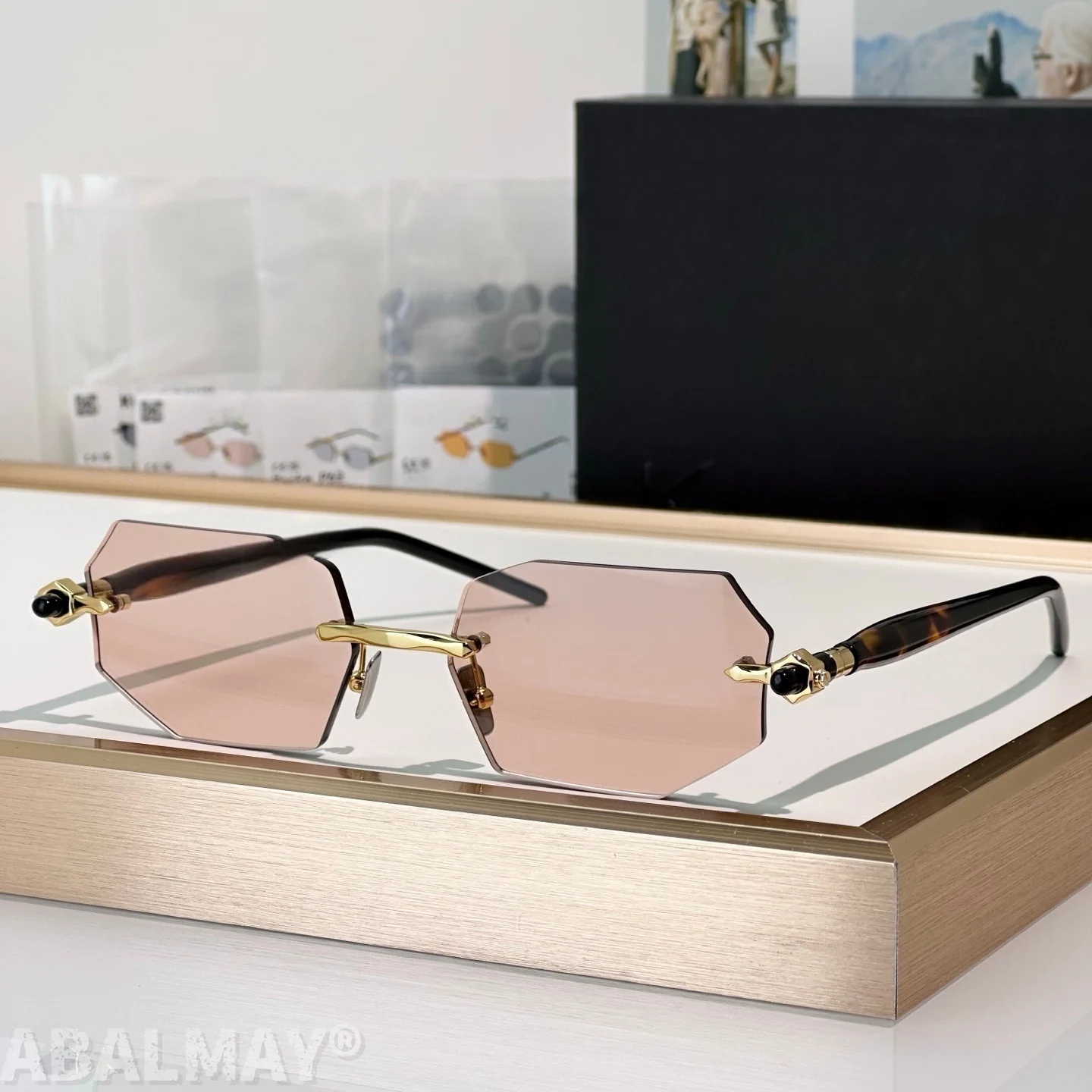 

KUB P63 56-17-145 Top Quality Mens Sunglasses for Women Classic Punk Luxury Acetate Titanium UV400 Designer Sunglasses with box