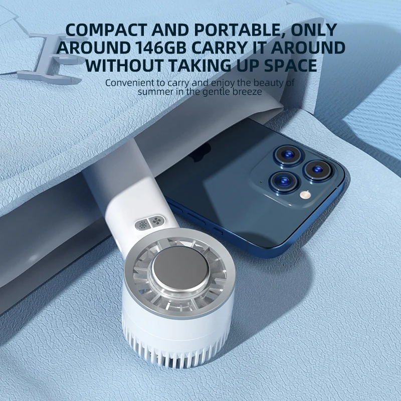 Xiaomini Fan Mini Portable Handheld Fan USB-C Rechargeable Quiet Desktop Computer Desk Fan