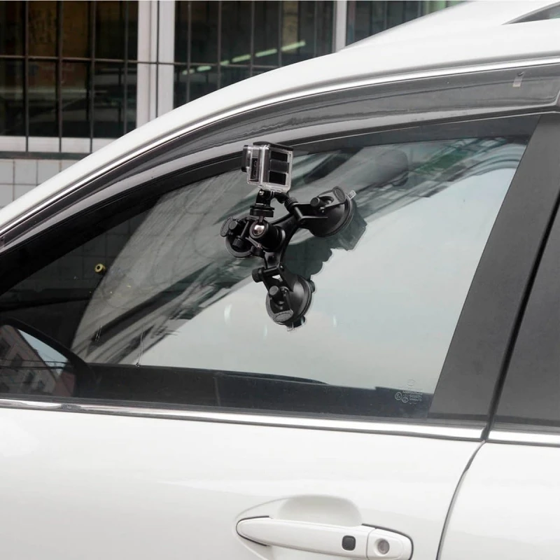 Tri-angle Car Suction Cup Glass Holder Tripod Mount for Insta360 X5 X4 X3 Dji Action 5 Pro 4 3 Hero 12 11 10 Camera Accessories image 6