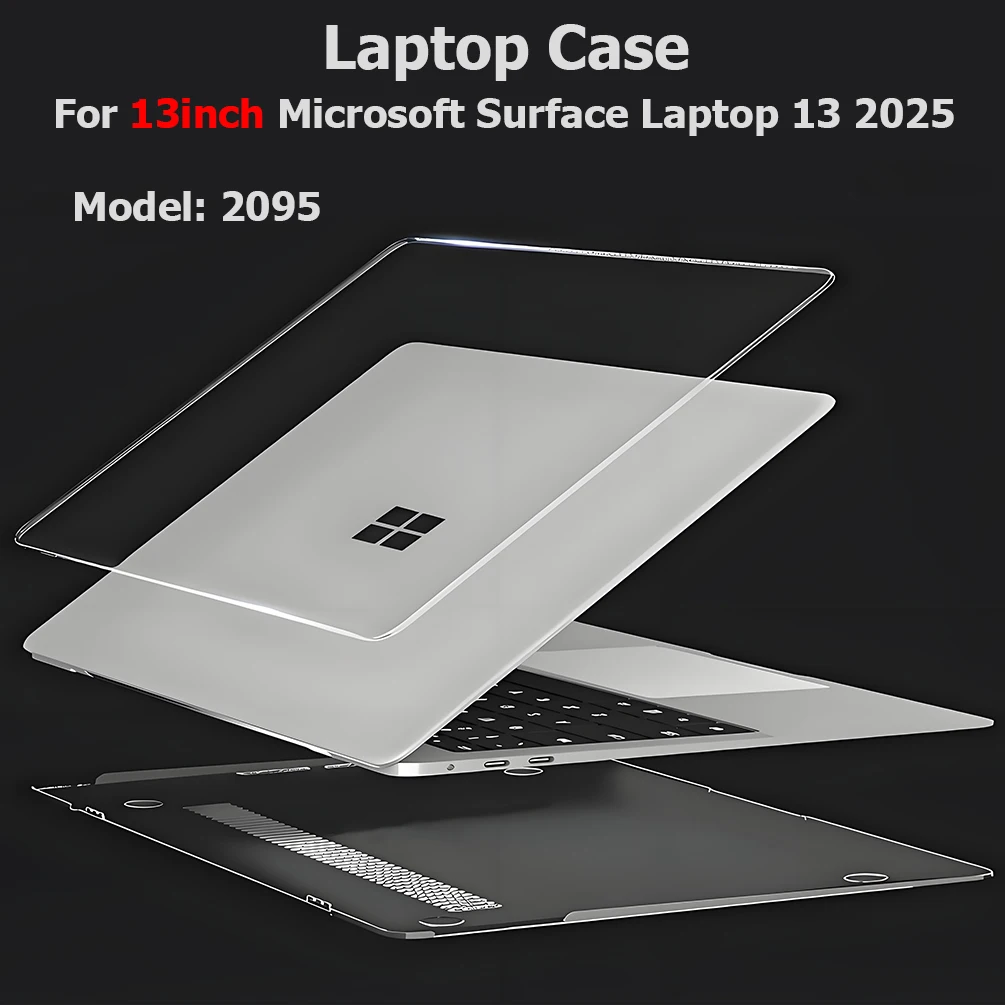 Funda para portátil Surface de 13 pulgadas 13 2025, cubierta protectora transparente y mate lanzada para Microsoft Surface Laptop 13 "2520 modelo 2095