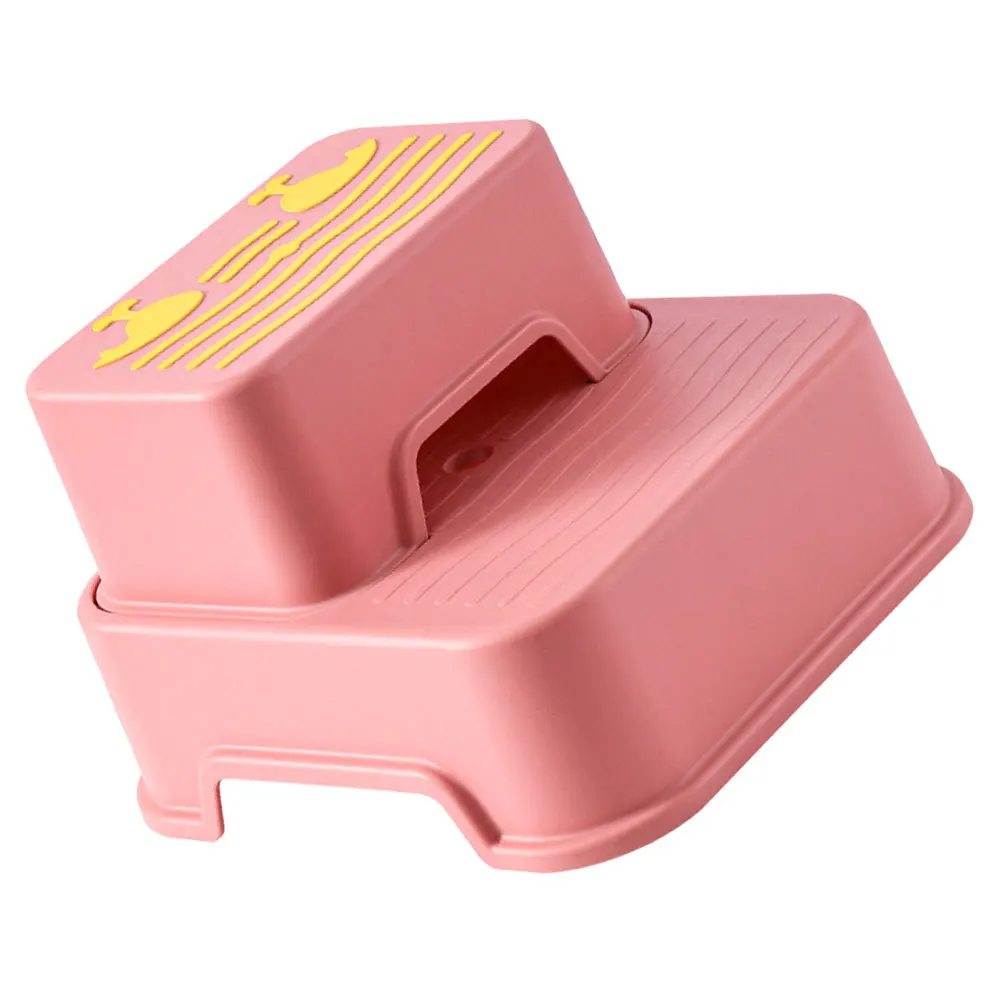1 مجموعة الأطفال عدم الانزلاق خطوة البراز انفصال تصميم مشرق اللون الحمام الاطفال مسند القدمين آمنة مستقرة غسل مسند القدمين